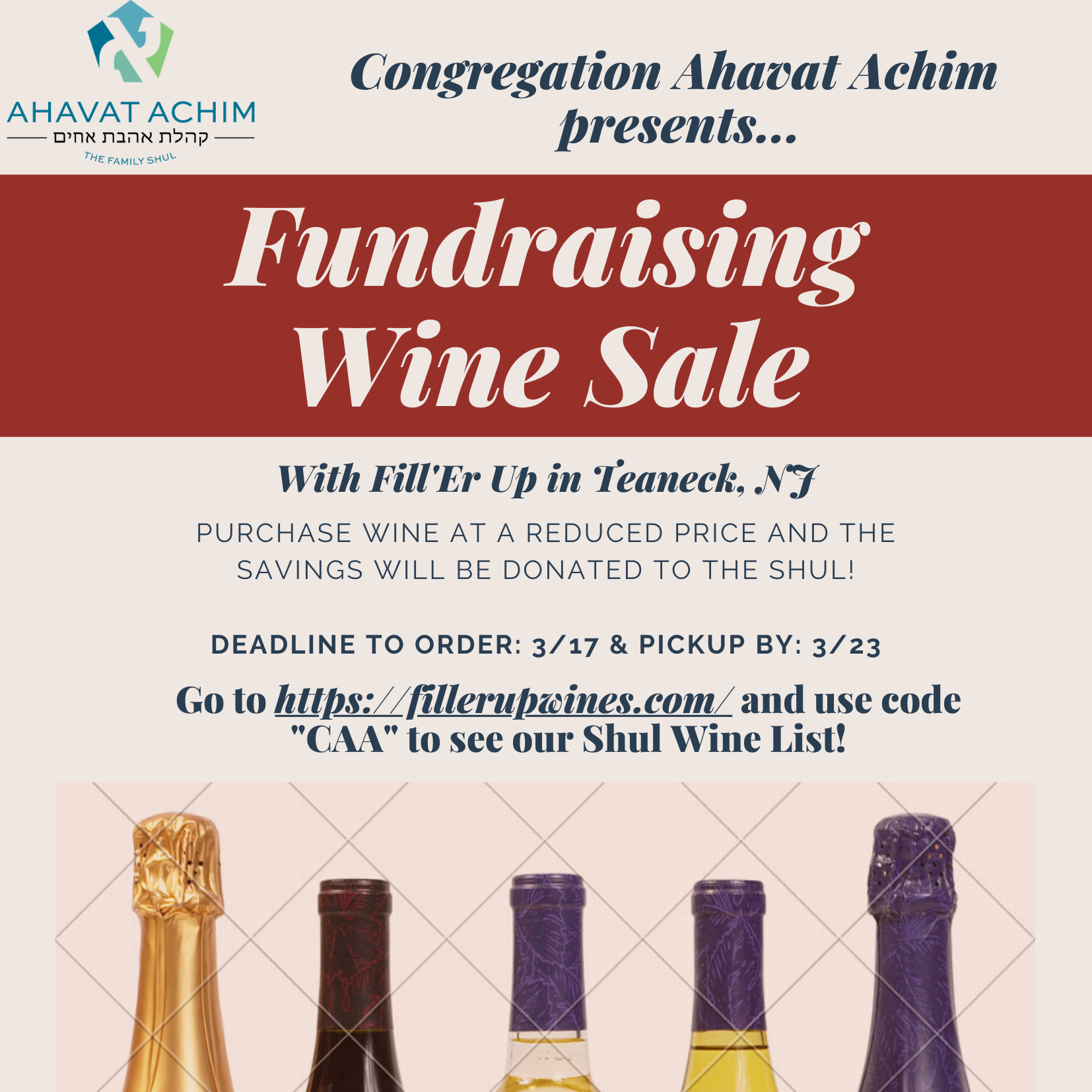 Wine Sale Fundraiser