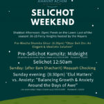 Selichot Weekend