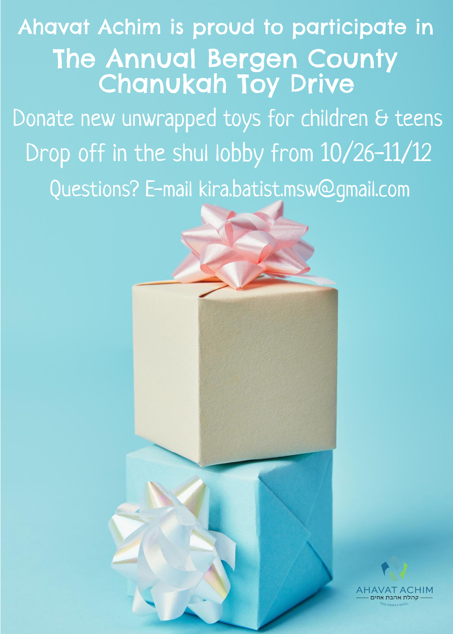 Annual Bergen County Chanukah Toy Drive