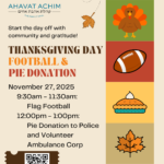 Thanksgiving Day Flag Football & Pie Donation