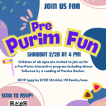 Youth Pre-Purim Fun Event