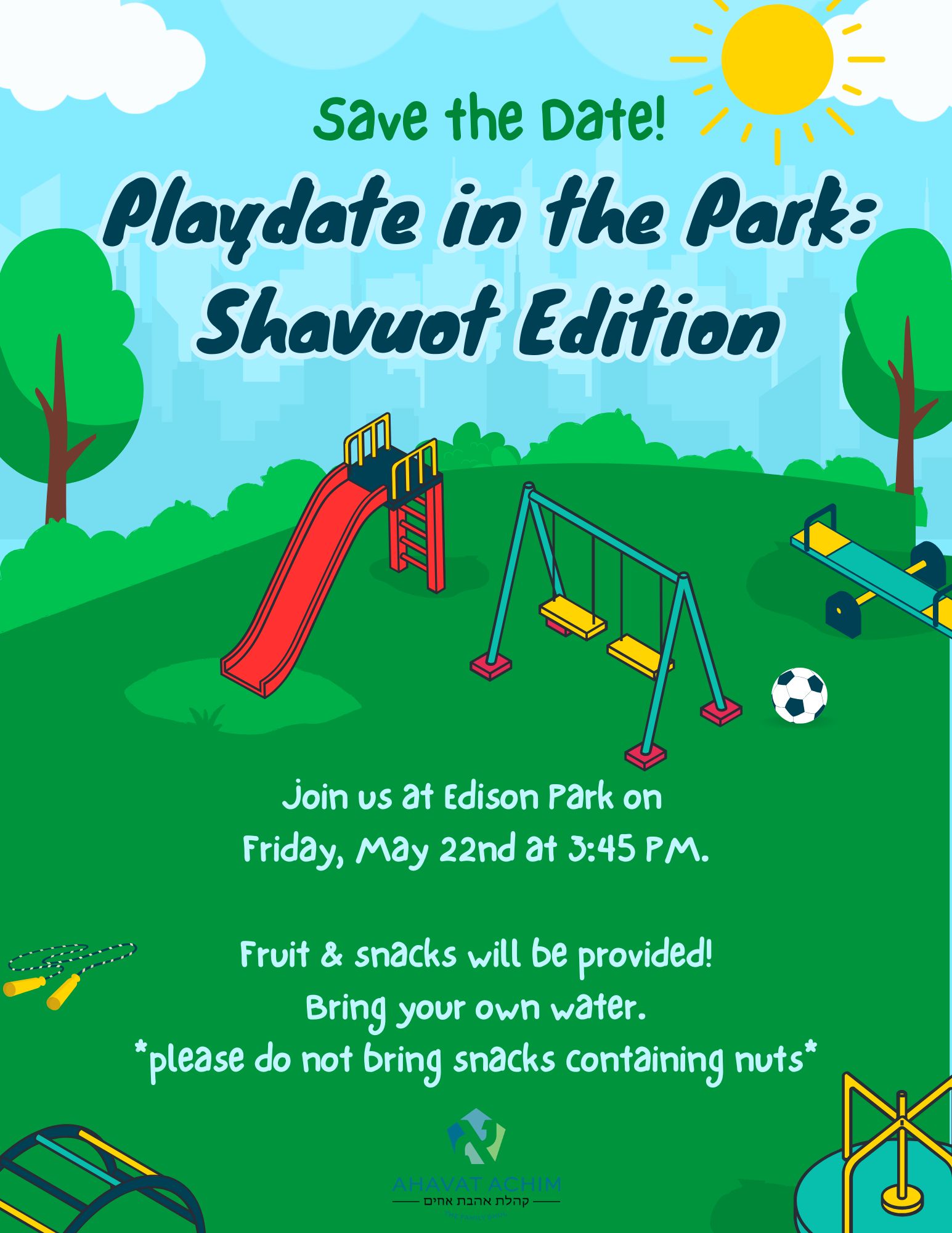 Playdate in the Park Shavuot Edition