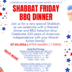 4th of July themed BBQ Friday Night Dinner