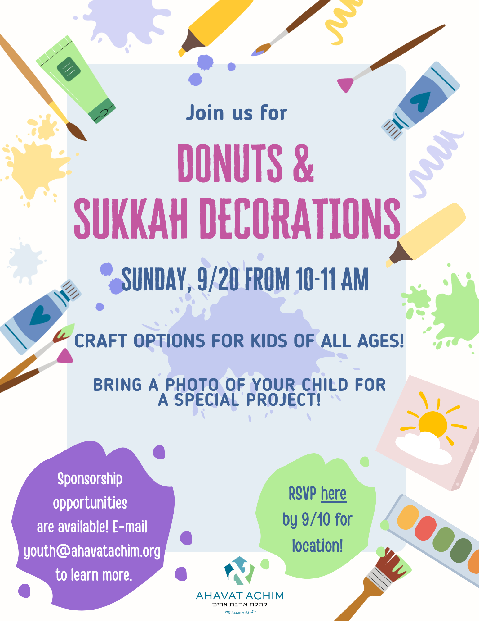 Donuts and Sukkah Decorations